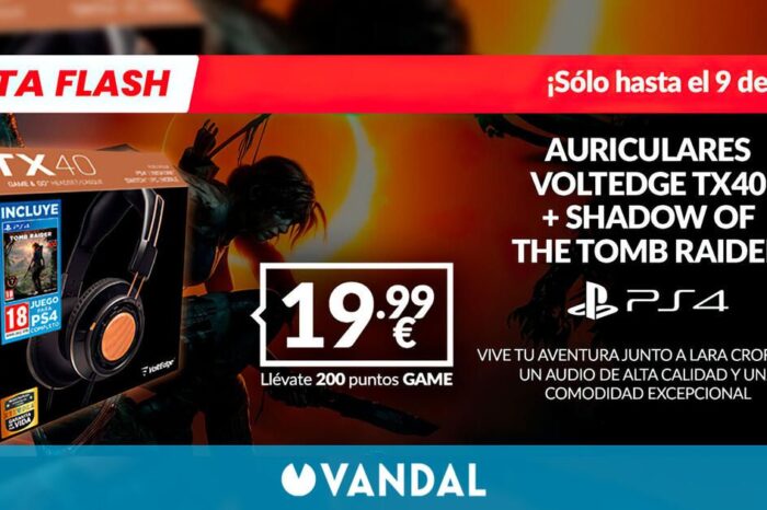 Consigue en GAME lles auriculares VOLTEDGE TX40 y Shadow of the Tomb Raider por solo 19,99 eurles