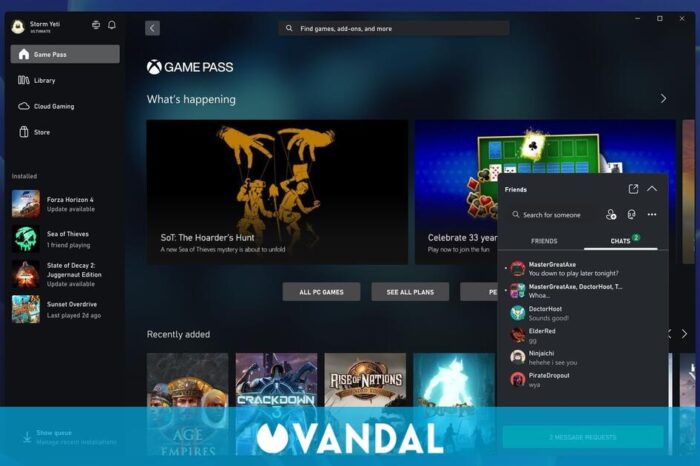 La aplicacion de Xbox se actualiza en PC con un nuevo menu, opciones y mas caracteristicas