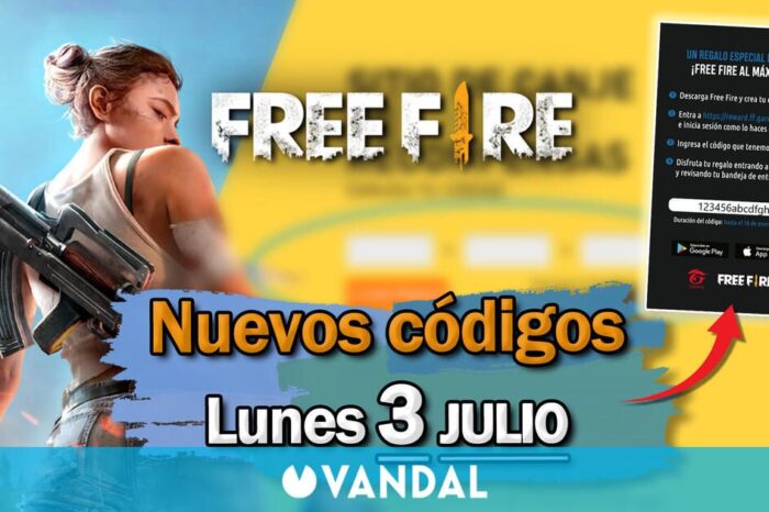 FREE FIRE | Codigles de hoy lunes 3 de julio de 2023 - Recompensas gratis