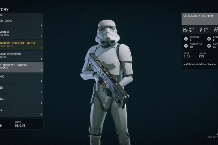 Este mod de Starfield convierte a lles guardias de las Colonias Unidas en Stormtroopers - Generacion Xbox