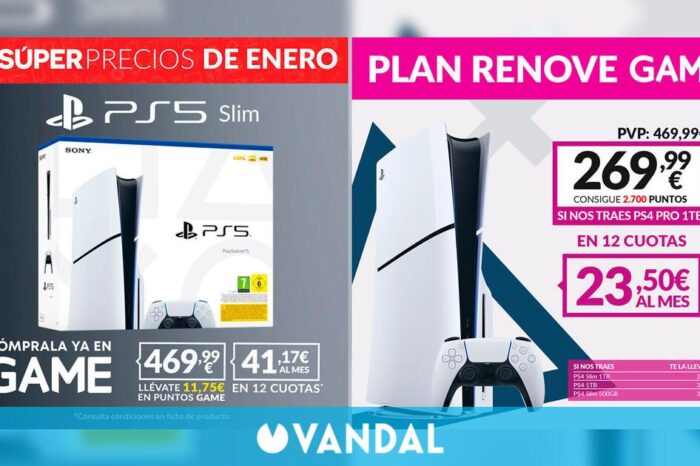 Consigue tu PS5 Slim por 469,99 € en GAME, o 269,99 € con el Plan Renove, solo por tiempo limitado