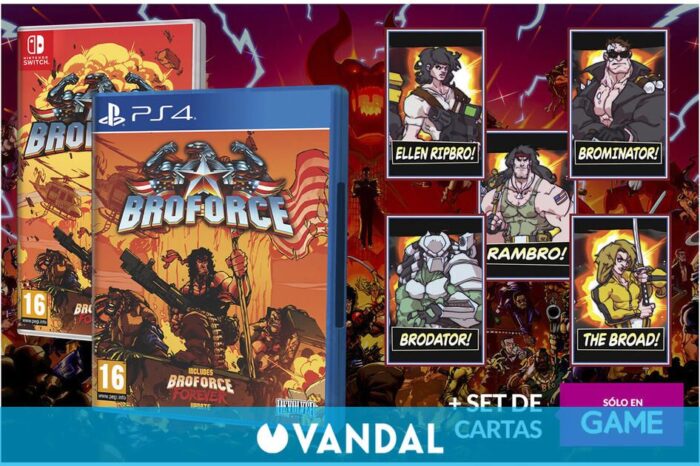 Reserva Broforce en GAME y llevate un set de cartas exclusivo de regalo