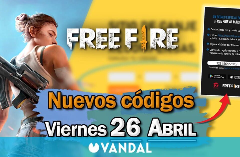 FREE FIRE MAX | Codigles de hoy viernes 26 de abril de 2024 - Recompensas gratis